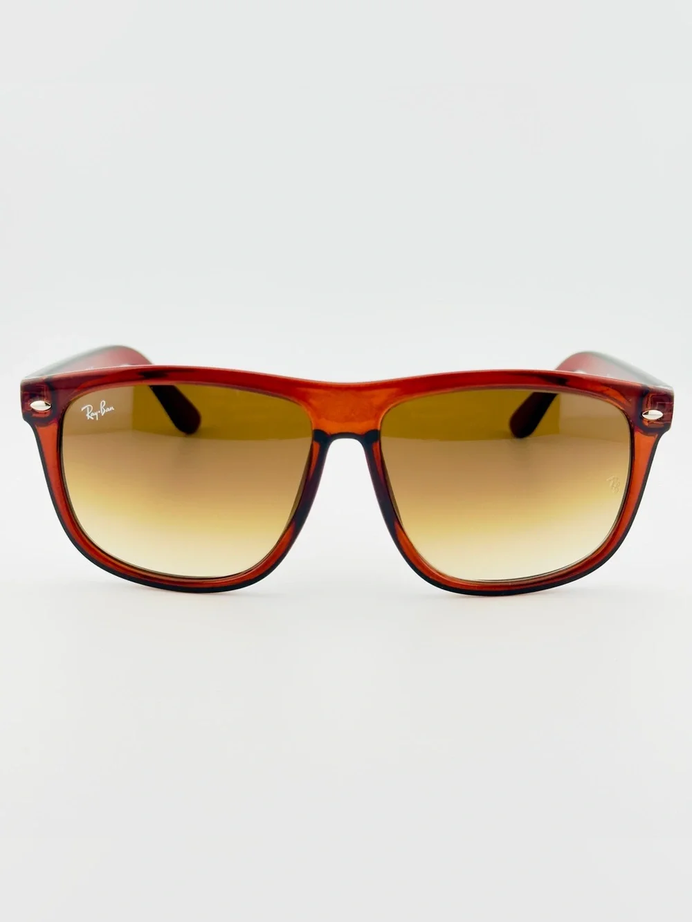 Ray-Ban Boyfriend Sunglasses RB4147 Oversized 65mm Brown Frame Gradient Lenses